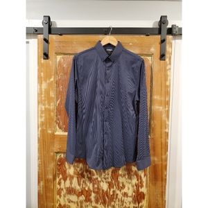 Express Slim Striped Dress Shirt NWOT